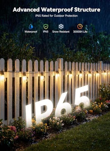 101FT Outdoor String Lights S14 LED Waterproof Patio Lights, alternate view 2