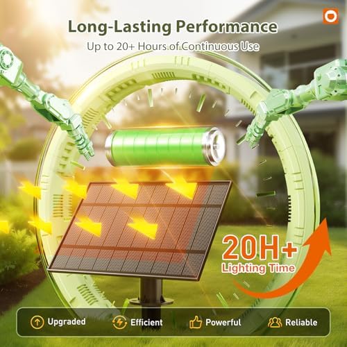 102FT(96+6) Solar String Lights Outdoor, Waterproof Dimmable 30+2 LED, alternate view 2