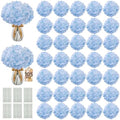 105PCS Hydrangea Artificial Flowers with Stronger Bendable Stems, Premium Silk Faux Hydrangea Flowers Bulk for