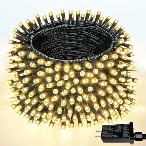 108 FT 300 LED Christmas String Lights Plug in Indoor Outdoor Warm White