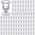 108 Pack Glass Candlestick Holders Bulk 2.5 Inch Taper Candle Holders Small Ritual Candle Stand Table