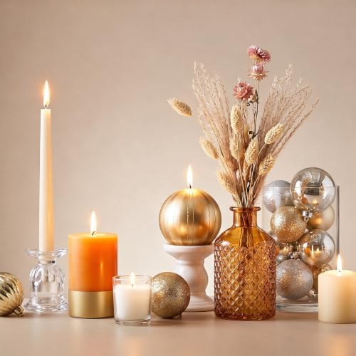 108 Pack Glass Candlestick Holders Bulk 2.5 Inch Taper Candle Holders Small Ritual Candle Stand Table, alternate view 2