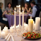 108 Pack Glass Candlestick Holders Bulk 2.5 Inch Taper Candle Holders Small Ritual Candle Stand Table, alternate view 5