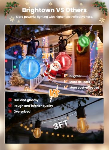 108FT 52LED Solar Christmas Lights Outdoor with Remote & USB Port in Multicolor, alternate view 2