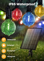 108FT 52LED Solar Christmas Lights Outdoor with Remote & USB Port in Multicolor, alternate view 3