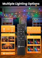 108FT 52LED Solar Christmas Lights Outdoor with Remote & USB Port in Multicolor, alternate view 6