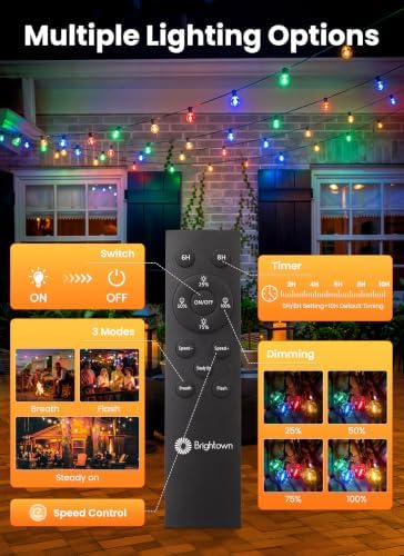 108FT 52LED Solar Christmas Lights Outdoor with Remote & USB Port in Multicolor, alternate view 6