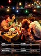108FT 52LED Solar Christmas Lights Outdoor with Remote & USB Port in Multicolor, alternate view 7