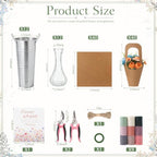 109 Pcs DIY Bloom Bar Flower Supplies Kit Wedding, Glass Vase, alternate view 2