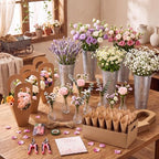 109 Pcs DIY Bloom Bar Flower Supplies Kit Wedding, Glass Vase, alternate view 4
