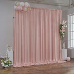 10ft×12ft Wrinkle Free Dusty Pink Backdrop Curtains for Wedding Parties in 12ft Long_2 Panels in Dusty Pink, alternate view 3