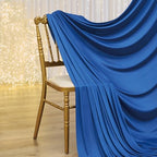 10ft×14ft Royal Blue Wrinkle Free Backdrop Curtain for Parties Wedding in 14ft Long_2 Panels in Royal Blue, alternate view 6