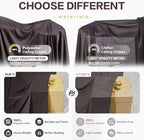 10ft×15ft Brown Backdrop Curtain for Wedding Parties, alternate view 5