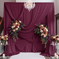 10ft×15ft Burgundy Backdrop Curtain for Wedding Parties