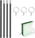 10ft/3M Background Folding Crossbar, Photography Lighting Muslin Backdrop Support Crossbar, 1 x 3m Crossbar, 3 x
