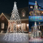 10Ft Color Changing Christmas Tree Lights - White to Multicolor