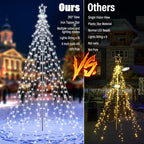 10Ft Color Changing Christmas Tree Lights - White to Multicolor, alternate view 3
