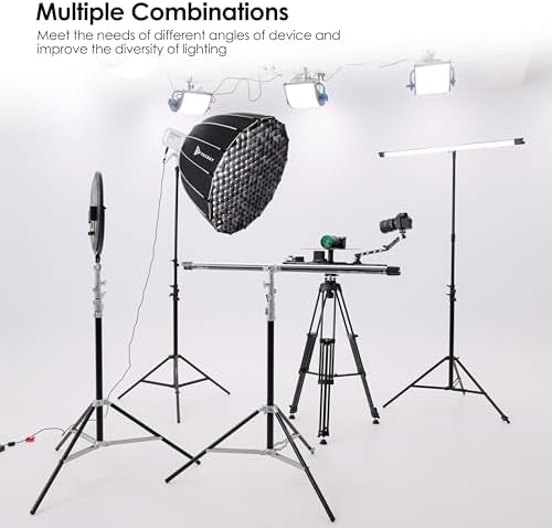 10ft Corner Light Stand, Air Cushion, Silver, LT30-CS in Silver, alternate view 5