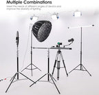 10ft Corner Light Stand, Air Cushion, Silver, LT30-CS in Silver, alternate view 5