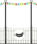 10FT Deck String Light Poles for Outdoor String Lights, 2pcs