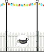 10FT Deck String Light Poles for Outdoor String Lights, 2pcs