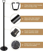 10FT Ground Base String Light Pole for Outdoor String Lights,2pcs, alternate view 5