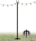 10FT Heavy Duty String Light Pole Stand for Outdoor, 1 Pole