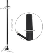 10FT Outdoor Lamp Post, Split Street Light Pole with Cross Arm Base Mount Lighting Post Fixtures for Pathway, alternate view