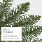 10ft Pre-Lit Berkshire Mountain Fir Garland - Premium Artificial Christmas Garland with 100 LED Battery Lights, alternate