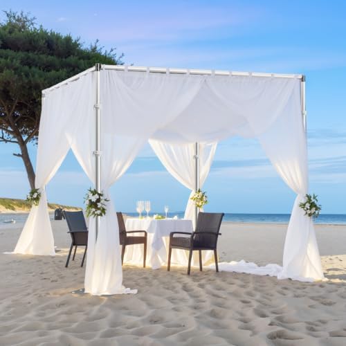 10ft Square Backdrop Stand Heavy Duty, Adjustable Pipe and Drape Kit, alternate view 7