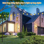 10Ft String Light Poles 6 Pack, Light Poles for Outside Lights, Outdoor with Fence Brackets Hanging Lights, alternate view 4