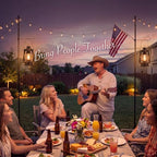 10Ft String Light Poles 8 Pack, Light Poles for Outside, Deck Decor, alternate view 2