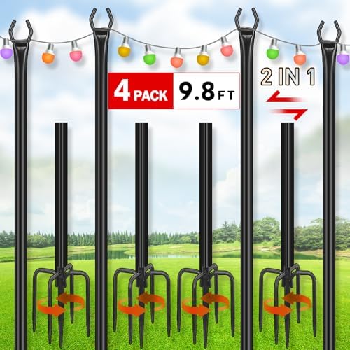 10FT String Light Poles