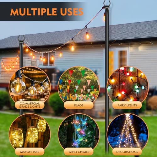 10FT String Light Poles, alternate view 3