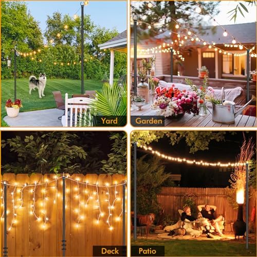 10FT String Light Poles, alternate view 4