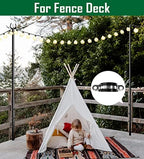 10ft String Light Poles for Deck Fence, Light Poles for Outdoor String Light, Perfect for Garden, Backyard, and, alternate