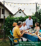 10ft String Light Poles for Deck Fence, Light Poles for Outdoor String Light, Perfect for Garden, Backyard, and, alternate