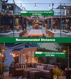 10ft String Light Poles for Hard Surfaces, Light Poles for Outdoor String Light, Perfect for Garden, Backyard, alternate view