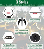 10ft String Light Poles for Soft Surfaces, Light Poles for Outdoor String Light, Perfect for Garden, Backyard, alternate view