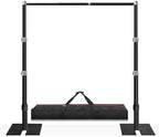10ft x 10ft Adjustable Pipe and Drape Backdrop Stand Kit(Black) in Black