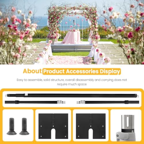 10ft x 10ft Adjustable Pipe and Drape Backdrop Stand Kit(Black) in Black, alternate view 5