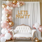 10ft x 10ft Cream White Backdrop Curtains, Wrinkle-Free Sheer Chiffon Fabric Photo Backdrop Drapes for Wedding, alternate