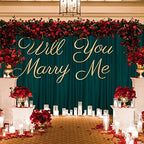 10ft x 10ft Curtains Hunter Green Backdrop Curtains for Parties Wedding Stage Curtains Rod Pocket Sliding Drapes, alternate