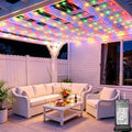 10ft x 10ft Net Lights, 280LED Gazebo Lights Outdoor 8 Modes Timer, Waterproof Connectable Christmas Light Clear