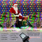 10ft x 10ft Net Lights, 280LED Gazebo Lights Outdoor 8 Modes Timer, Waterproof Connectable Christmas Light Clear, alternate