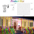 10ft x 10ft Net Lights, 280LED Gazebo Lights Outdoor 8 Modes Timer, Waterproof Connectable Christmas Light Clear, alternate
