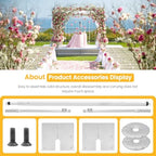 10ft x 10ft Pipe and Drape Adjustable Backdrop Stand Kit in Long:4.8~10ft, wide:4.8~10ft, alternate view 5
