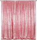 10FT x 10FT Sequin Photography Backdrop Curtain for Party Decoration, Fuchsia Pink in 10x10 ft in Fuchsia Pink
