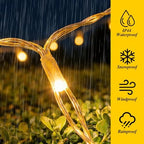 10ft x 10ft Solar Net Lights, 280LED Gazebo Mesh Lights Solar & USB Powered, Waterproof Netting Lights 8 Modes, alternate