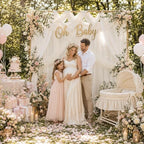 10ft x 10ft White Backdrop Curtains for Parties, 2 Panels 5ft x 10ft Wrinkle-Free Polyester Photo Backdrop, alternate view 6